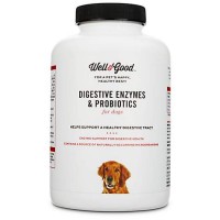 Well & Good Digestive Enzymes & Probiotics Chewable Dog Tablets, 9.5 oz., Count of 90